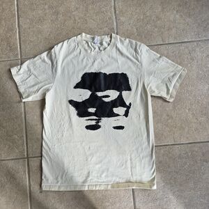 Men's Beige Graphic Tee